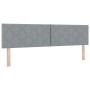 Cama con base con colchón y LED gris claro 180x200 cm Tela | Foro24.es | Tu tienda online para hogar, jardín y más Foro24.es