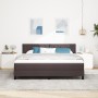 Cama Box Spring con Colchón y LED Marrón Oscuro 180x200 cm Tela | Foro24.es | Tu tienda online para hogar, jardín y más Foro24.es