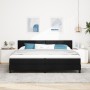 Cama con Somier Con Colchón & LED Negra 200x200 cm Tela | Foro24.es | Tu tienda online para hogar, jardín y más Foro24.es