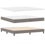 Cama Box Spring con Colchón y Luz LED Taupe 200x200 cm Tela | Foro24.es | Tu tienda online para hogar, jardín y más Foro24.es