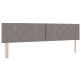 Cama Box Spring con Colchón y Luz LED Taupe 200x200 cm Tela | Foro24.es | Tu tienda online para hogar, jardín y más Foro24.es