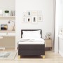 Cama Box Spring con Colchón y LED Marrón Oscuro 80x200 cm Tela | Foro24.es | Tu tienda online para hogar, jardín y más Foro24.es