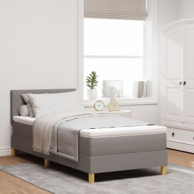 Comprar Cama con Box Spring y Colchón & LED Taupe