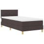 Cama con Somier con Colchón y LED Marrón Oscuro 90x200 cm Tela | Foro24.es | Tu tienda online para hogar, jardín y más Foro24.es