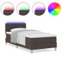 Cama con Somier con Colchón y LED Marrón Oscuro 90x200 cm Tela | Foro24.es | Tu tienda online para hogar, jardín y más Foro24.es