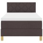 Cama con Somier con Colchón y LED Marrón Oscuro 90x200 cm Tela | Foro24.es | Tu tienda online para hogar, jardín y más Foro24.es