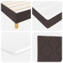Cama con Somier con Colchón y LED Marrón Oscuro 90x200 cm Tela | Foro24.es | Tu tienda online para hogar, jardín y más Foro24.es