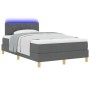 Box Spring con Colchón y LED Gris Oscuro 120x200 cm Tela | Foro24.es | Tu tienda online para hogar, jardín y más Foro24.es