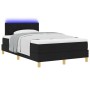 Cama con Base y Colchón & LED Negra 120x200 cm Tela | Foro24.es | Tu tienda online para hogar, jardín y más Foro24.es