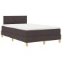 Cama con Base de Muelles con Colchón y LED Marrón Oscuro 120x200 cm Tela | Foro24.es | Tu tienda online para hogar, jardín y más Foro24.es