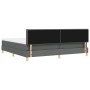 Cama con somier con colchón y LED gris oscuro 200x200 cm tela | Foro24.es | Tu tienda online para hogar, jardín y más Foro24.es