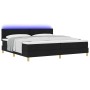 Cama con somier y colchón LED negro 200x200 cm tela | Foro24.es | Tu tienda online para hogar, jardín y más Foro24.es