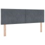 Cama Box Spring  con colchón y LED Gris Oscuro 140x190 cm Terciopelo | Foro24.es | Tu tienda online para hogar, jardín y más Foro24.es