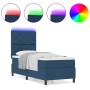 Cama con Resortes y Colchón y LED Azul 80x200 cm Tela | Foro24.es | Tu tienda online para hogar, jardín y más Foro24.es