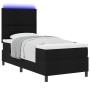 Cama con base de muelles con colchón & LED negra 90x190 cm de tela | Foro24.es | Tu tienda online para hogar, jardín y más Foro24.es
