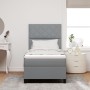 Cama con base tapizada con colchón y luz LED gris claro 90x200 cm Tela | Foro24.es | Tu tienda online para hogar, jardín y más Foro24.es