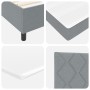 Cama con base tapizada con colchón y luz LED gris claro 90x200 cm Tela | Foro24.es | Tu tienda online para hogar, jardín y más Foro24.es