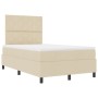 Cama con Base de Muelles y Colchón & LED Color Crema 120x200 cm Tela | Foro24.es | Tu tienda online para hogar, jardín y más Foro24.es