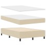 Cama con Base de Muelles y Colchón & LED Color Crema 120x200 cm Tela | Foro24.es | Tu tienda online para hogar, jardín y más Foro24.es