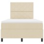 Cama con Base de Muelles y Colchón & LED Color Crema 120x200 cm Tela | Foro24.es | Tu tienda online para hogar, jardín y más Foro24.es