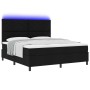 Cama con base en caja con colchón y LED negra 180x200 cm tela | Foro24.es | Tu tienda online para hogar, jardín y más Foro24.es