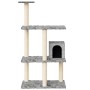 Rascador para gatos con postes de sisal gris claro 119 cm de vidaXL, Mobiliario para gatos - Ref: Foro24-171519, Precio: 44,0...