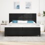 Cama con Somier con Colchón y LED Negra 200x200 cm Tela | Foro24.es | Tu tienda online para hogar, jardín y más Foro24.es