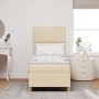 Base de Cama con Colchón y LED Crema 80x200 cm Tela | Foro24.es | Tu tienda online para hogar, jardín y más Foro24.es