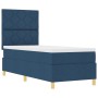Cama con somier, colchón y LED azul 80x200 cm de tela | Foro24.es | Tu tienda online para hogar, jardín y más Foro24.es