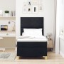 Cama con somier negra con colchón y LED 90x200 cm tela | Foro24.es | Tu tienda online para hogar, jardín y más Foro24.es