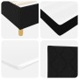 Cama con somier negra con colchón y LED 90x200 cm tela | Foro24.es | Tu tienda online para hogar, jardín y más Foro24.es
