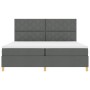 Cama con Base y Colchón & LED Gris Oscuro 200x200 cm de Tela | Foro24.es | Tu tienda online para hogar, jardín y más Foro24.es