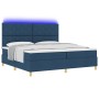 Cama con somier con colchón y LED azul 200x200 cm tela | Foro24.es | Tu tienda online para hogar, jardín y más Foro24.es