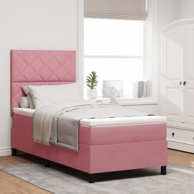 Comprar Cama con Box Spring y Colchón & LED Rosa