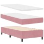 Cama con Box Spring y Colchón & LED Rosa 90x190 cm Terciopelo | Foro24.es | Tu tienda online para hogar, jardín y más Foro24.es