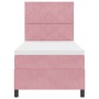 Cama con Box Spring y Colchón & LED Rosa 90x190 cm Terciopelo | Foro24.es | Tu tienda online para hogar, jardín y más Foro24.es
