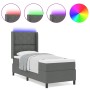 Cama Box Spring con colchón y LED Gris Oscuro 90x190 cm Tela | Foro24.es | Tu tienda online para hogar, jardín y más Foro24.es