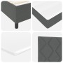 Cama Box Spring con colchón y LED Gris Oscuro 90x190 cm Tela | Foro24.es | Tu tienda online para hogar, jardín y más Foro24.es