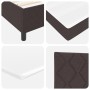 Cama Box Spring con Colchón y LED Marrón Oscuro 90x190 cm Tejido | Foro24.es | Tu tienda online para hogar, jardín y más Foro24.es