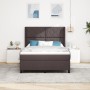 Cama Box Spring  con colchón y LED Marrón Oscuro 140x200 cm Tela | Foro24.es | Tu tienda online para hogar, jardín y más Foro24.es