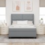 Cama con sommier y colchón  con luz LED Gris Claro 160x200 cm Tela | Foro24.es | Tu tienda online para hogar, jardín y más Foro24.es