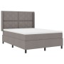 Cama Box Spring  con Colchón y LED Taupe 160x200 cm Tela | Foro24.es | Tu tienda online para hogar, jardín y más Foro24.es