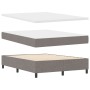 Cama Box Spring  con Colchón y LED Taupe 160x200 cm Tela | Foro24.es | Tu tienda online para hogar, jardín y más Foro24.es