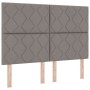 Cama Box Spring  con Colchón y LED Taupe 160x200 cm Tela | Foro24.es | Tu tienda online para hogar, jardín y más Foro24.es