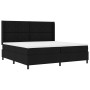 Cama Box Spring con Colchón y LED Negro 200x200 cm de Tela de , Camas y somieres - Ref: Foro24-3343590, Precio: 694,44 €, Des...
