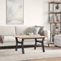 Mesa de centro marco Y madera maciza pino y acero 80x80x45,5 cm en Mesas de comedor | Comprar online en Foru.es
