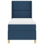 Cama con colchón y somier con LED azul 80x200 cm de tela de , Camas y somieres - Ref: Foro24-3343727, Precio: 346,85 €, Descu...