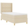 Cama Box Spring  con Colchón y LED Crema 90x200 cm Tela | Foro24.es | Tu tienda online para hogar, jardín y más Foro24.es