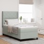 Cama con Base y Colchón & Luz LED Gris Claro 90x190 cm Terciopelo | Foro24.es | Tu tienda online para hogar, jardín y más Foro24.es