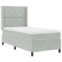 Cama con Base y Colchón & Luz LED Gris Claro 90x190 cm Terciopelo | Foro24.es | Tu tienda online para hogar, jardín y más Foro24.es
